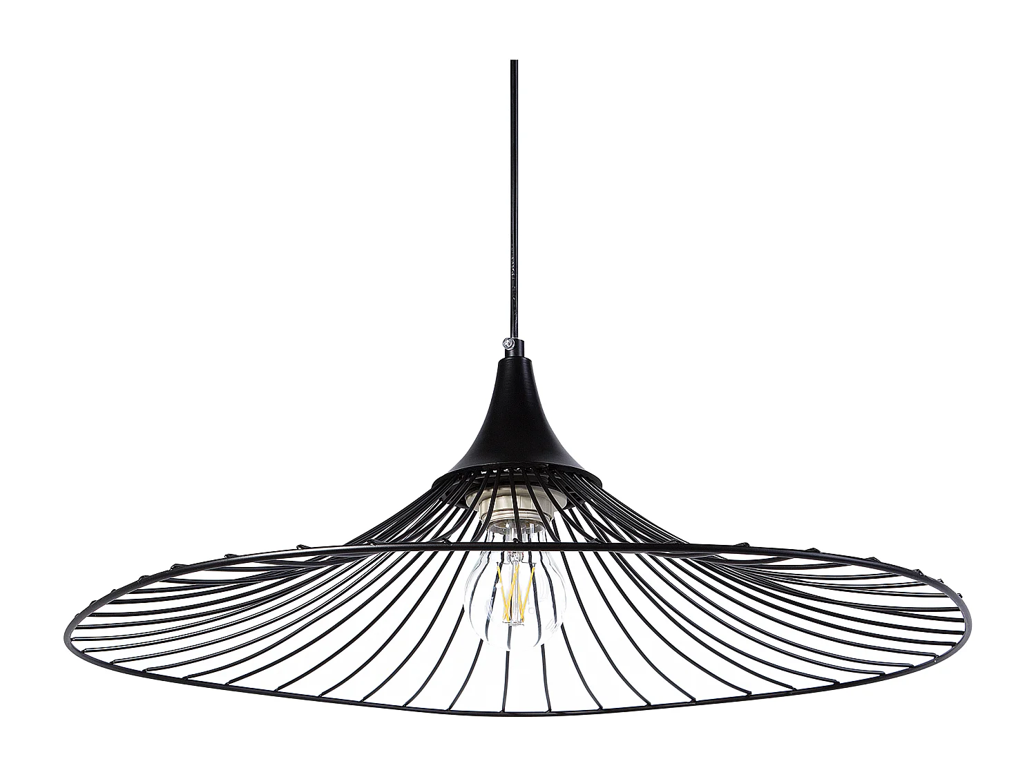 Lampe suspension MAZARO Métal Noir