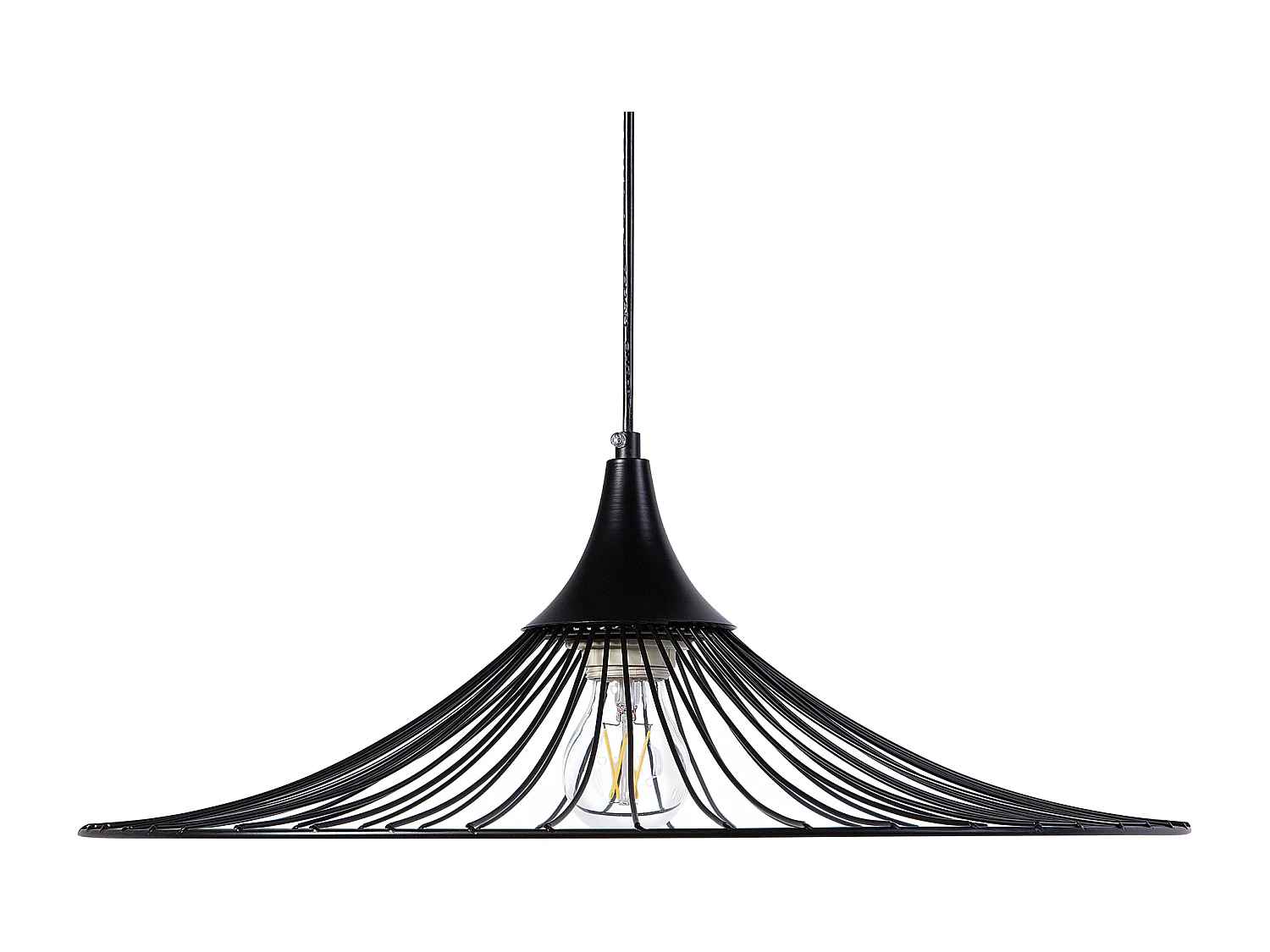 Lampe suspension MAZARO Métal Noir