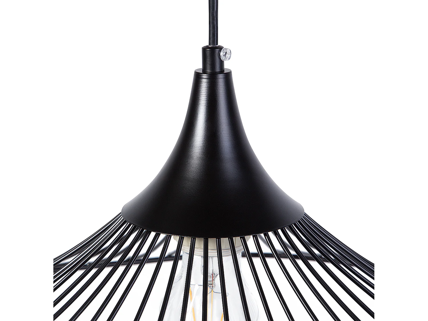 Lampe suspension MAZARO Métal Noir