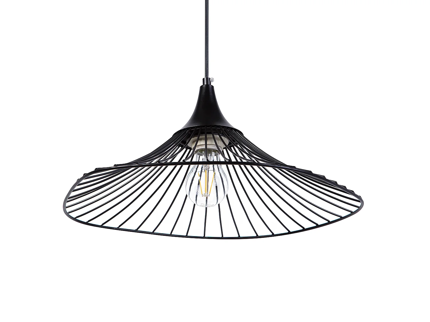 Lampe suspension MAZARO Métal Noir
