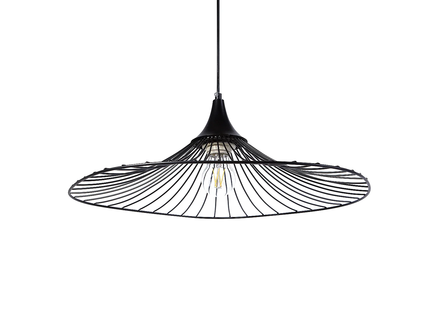 Lampe suspension MAZARO Métal Noir
