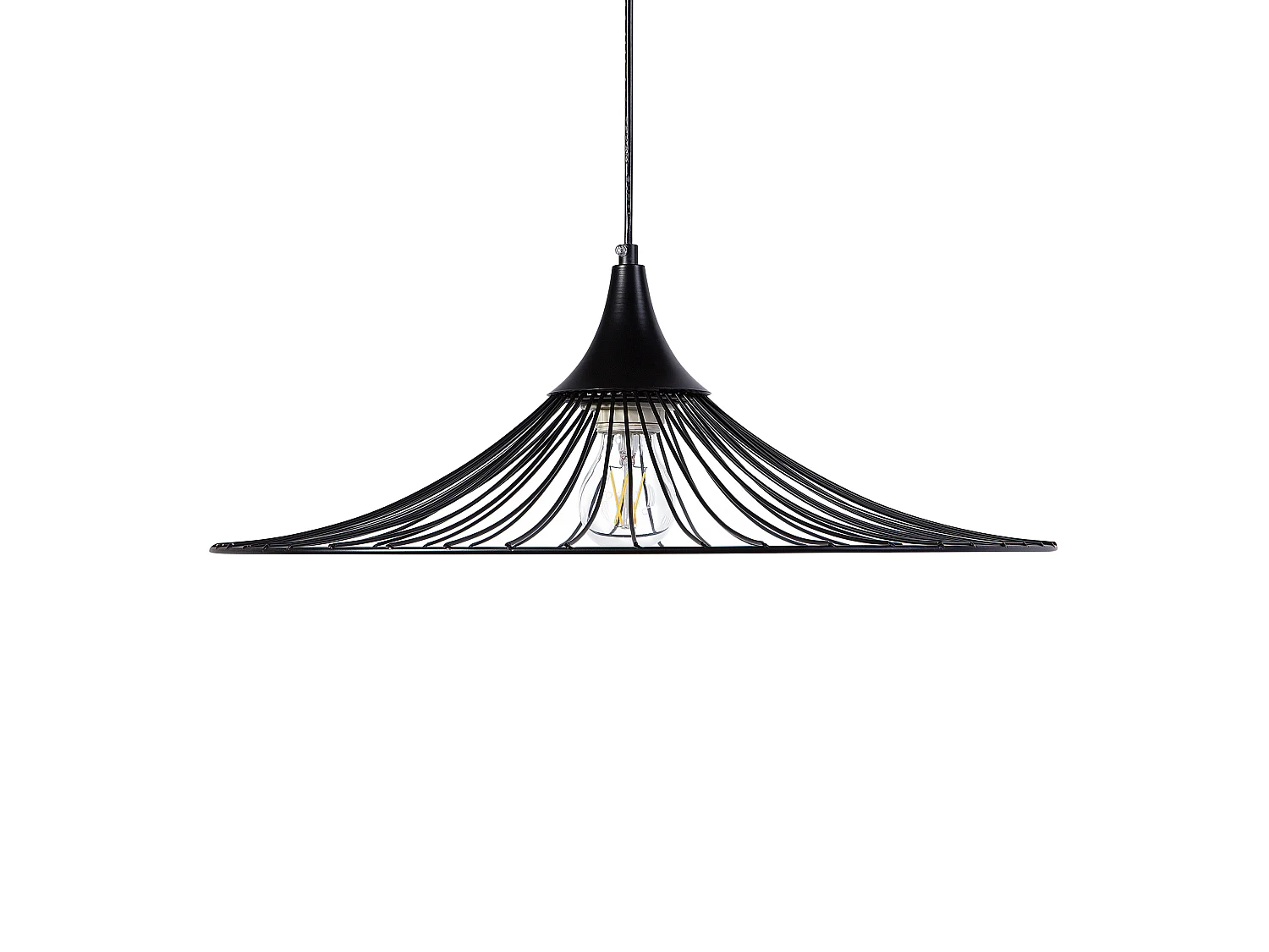Lampe suspension MAZARO Métal Noir
