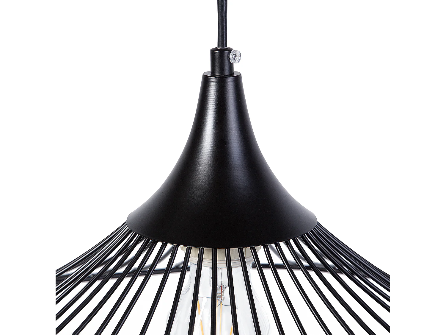 Lampe suspension MAZARO Métal Noir