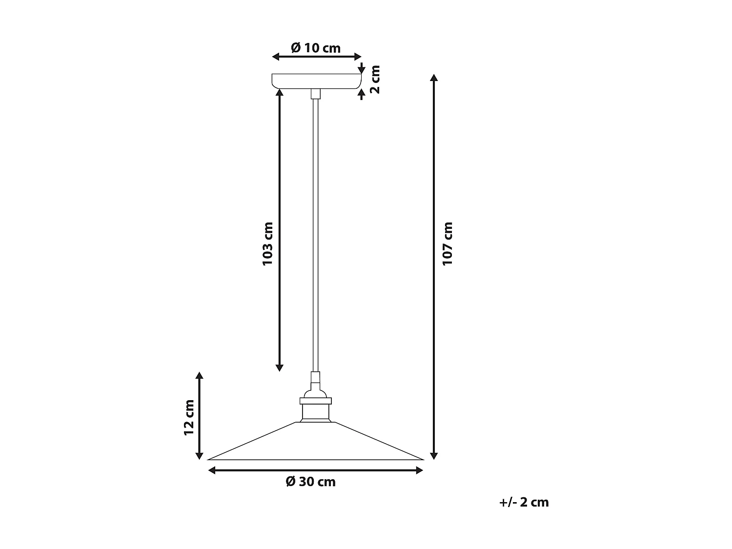 Candeeiro suspenso SWIFT Metal Latão