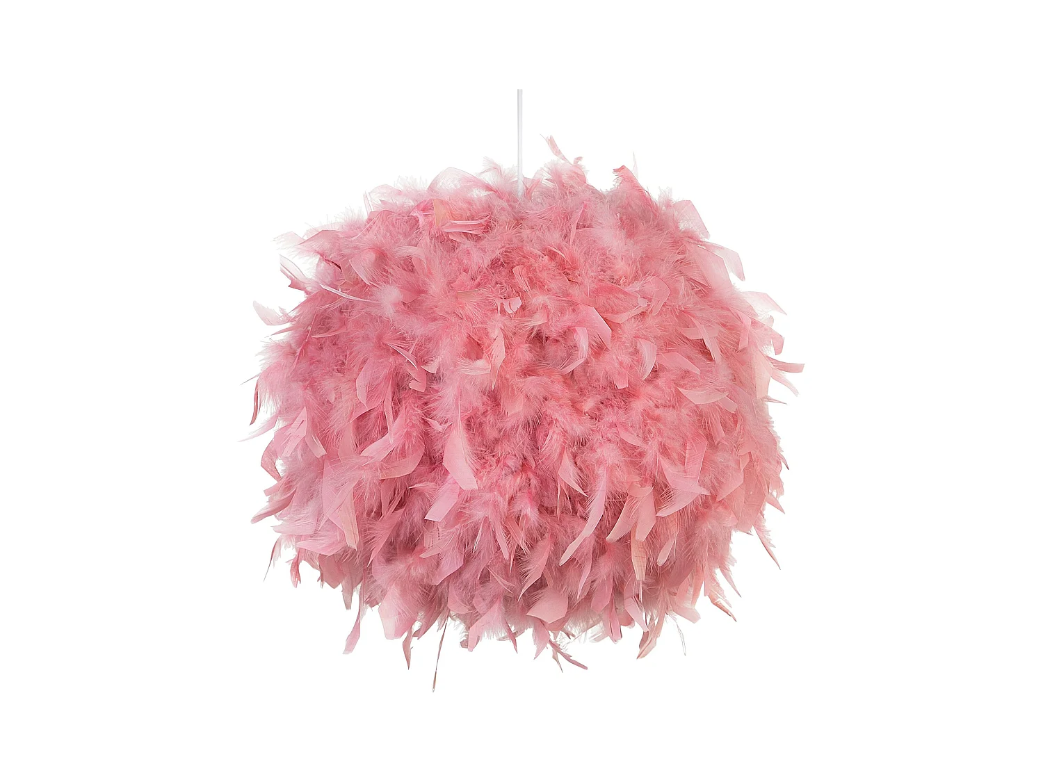 Lampe suspension DRAVA Plumes Rose