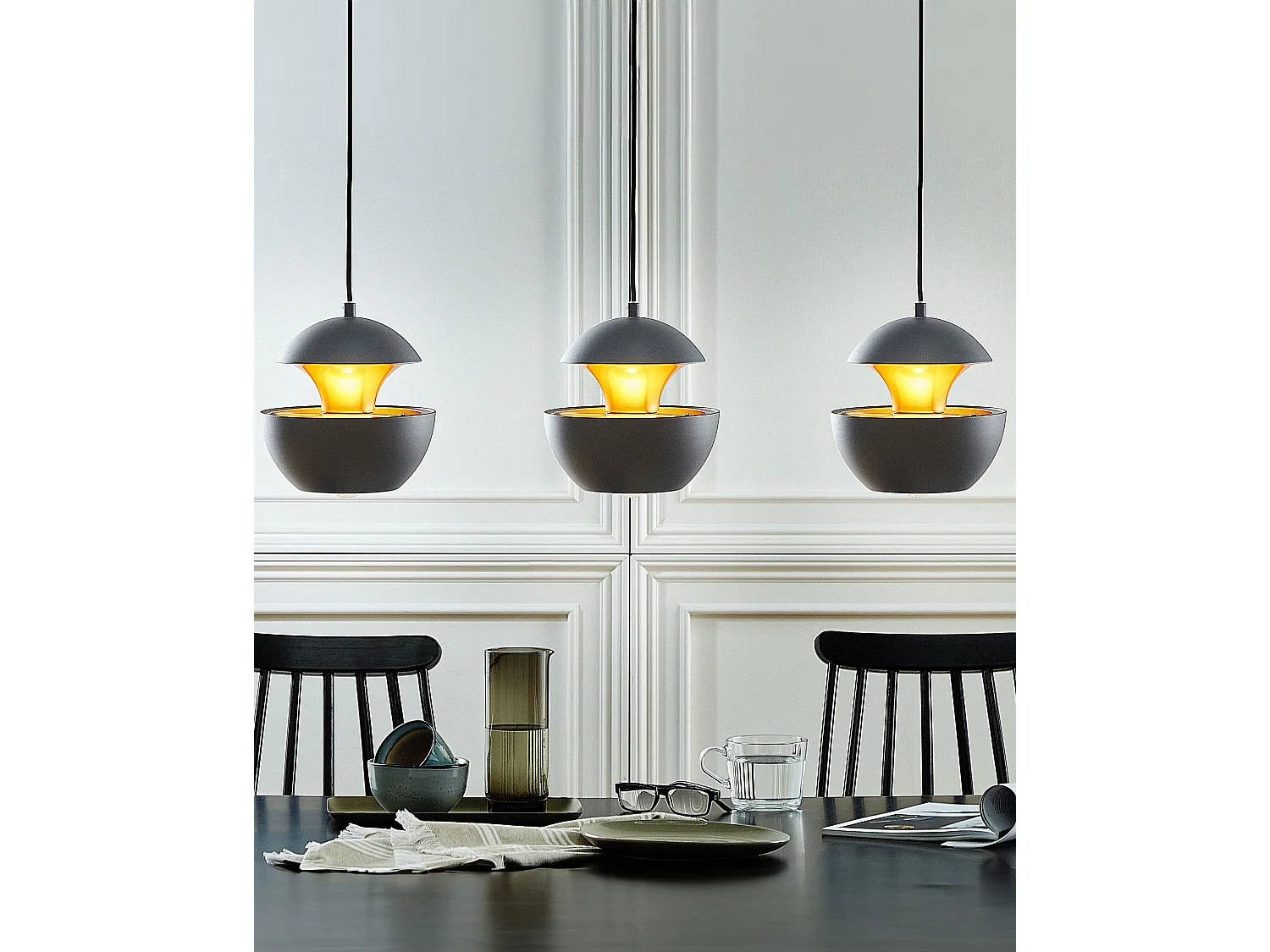 Lampe suspension BOJANA Métal Noir