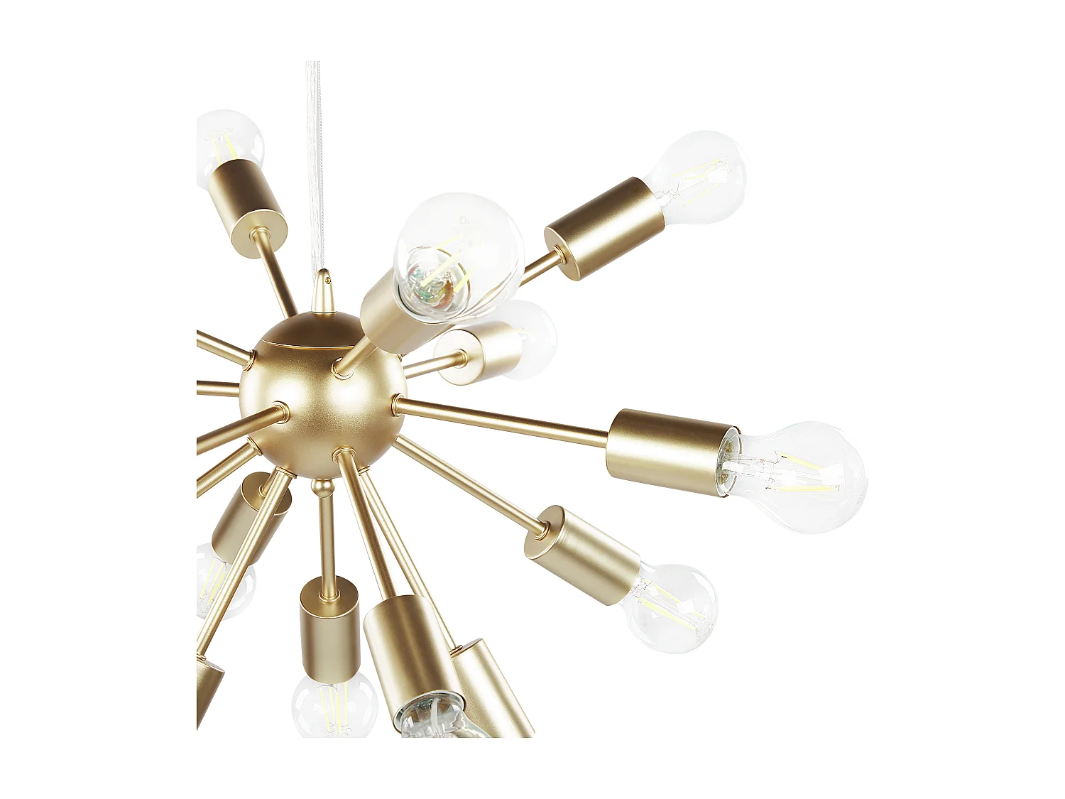 Lampe suspension BALAGAS Métal Doré