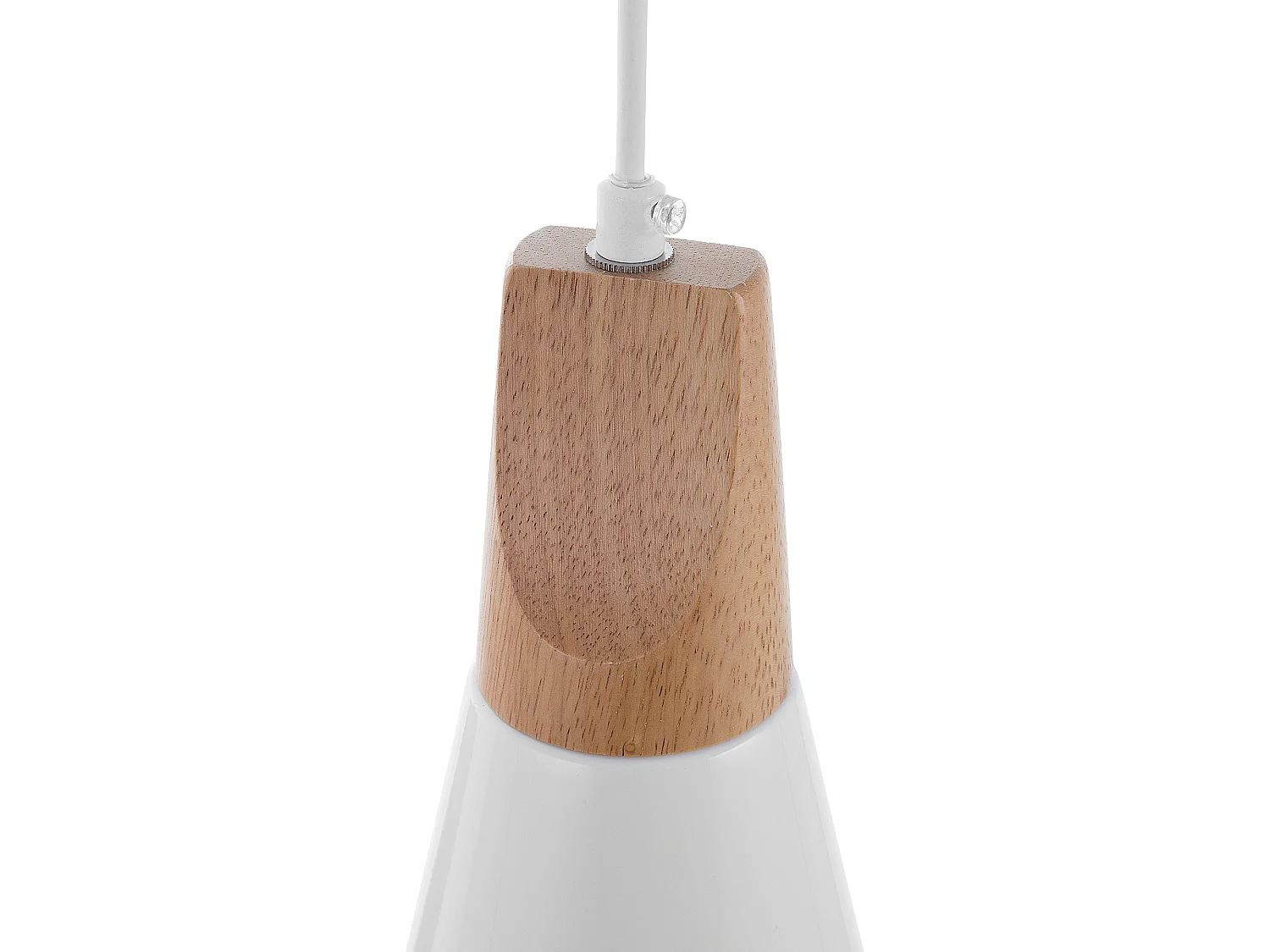 Lampe suspension blanc en métal TICINO