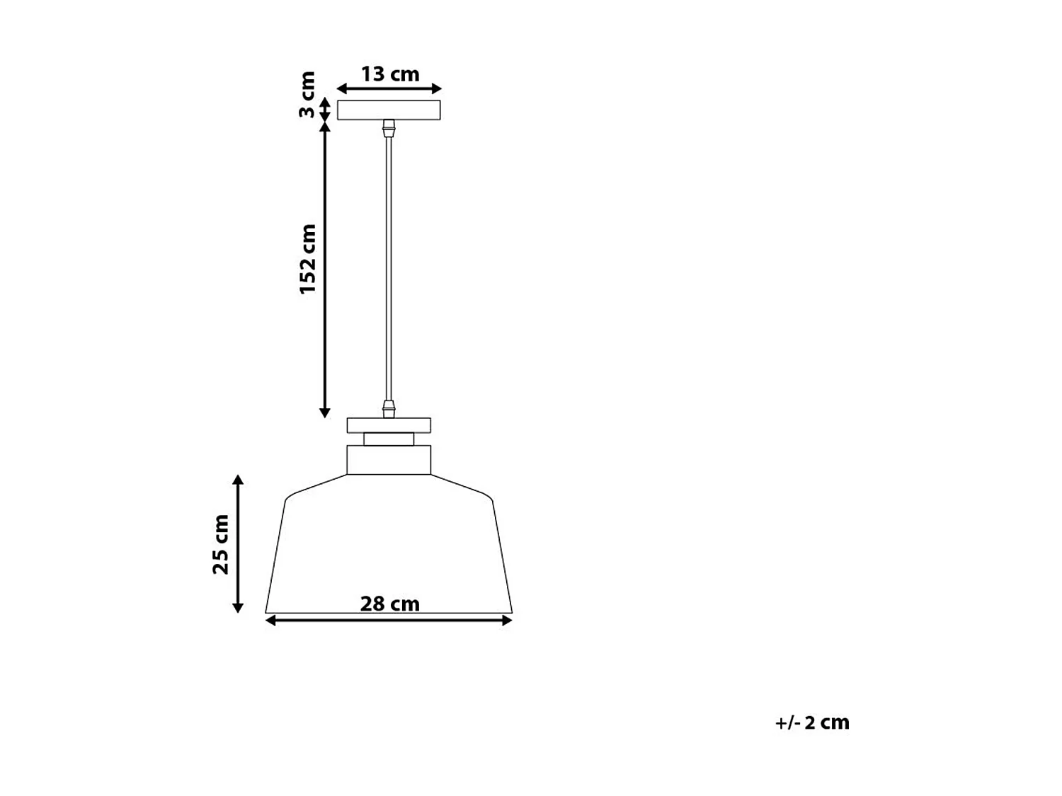Lampe suspension DANUBE Métal Noir