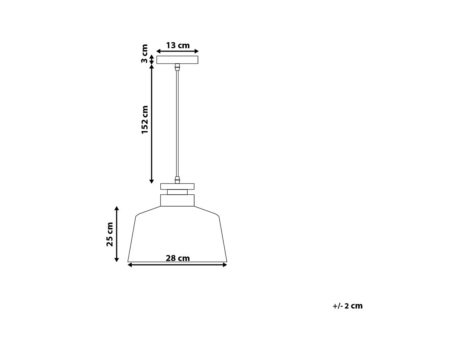 Hanglamp DANUBE Metaal Zwart