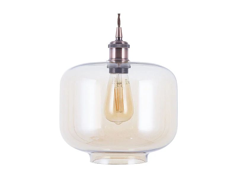 Retro Pendelleuchte Glas transparent Lanata