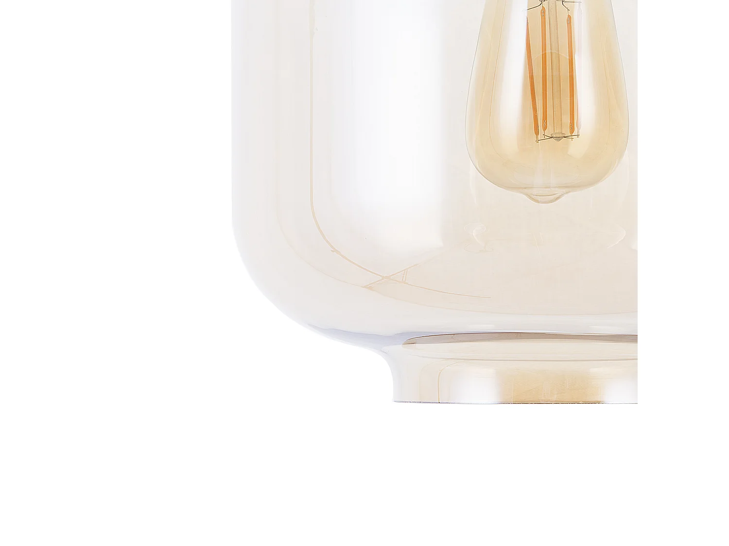 Retro Pendelleuchte Glas transparent Lanata