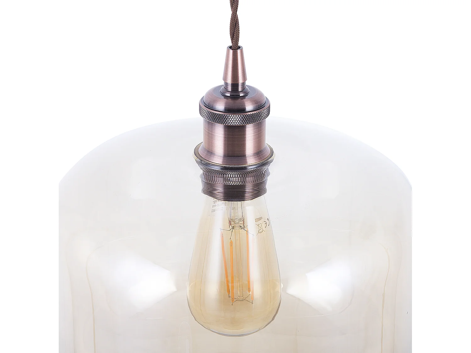 Lampe suspension LANATA Verre Transparent