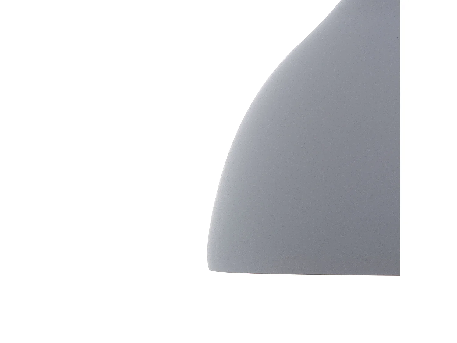 Hängelampe mit Schirm Gips grau Glockenform 1-flammig Industrie-Design Lambro