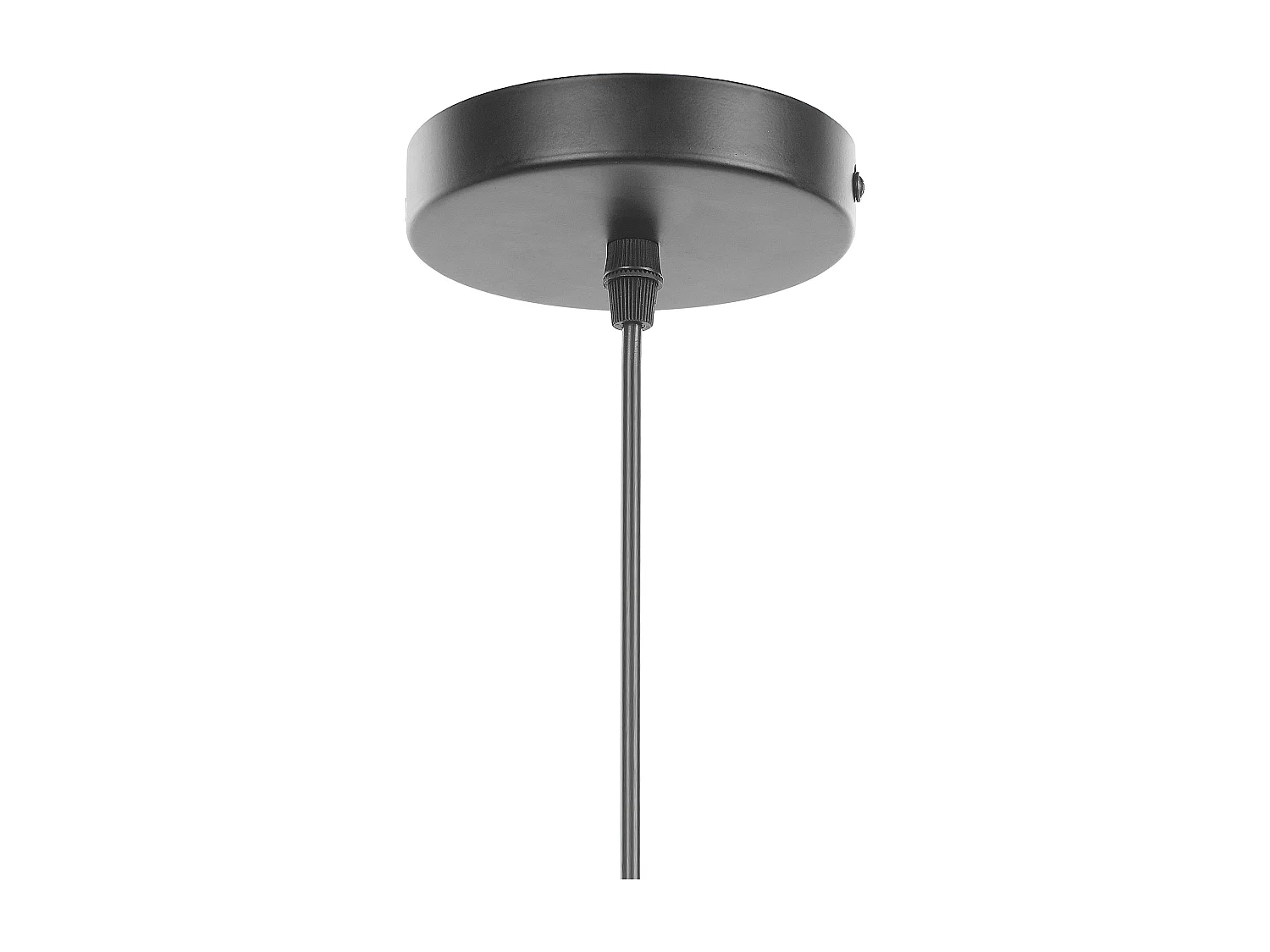 Hängelampe schwarz und heller Holzfarbton Boho Stil Cavalla