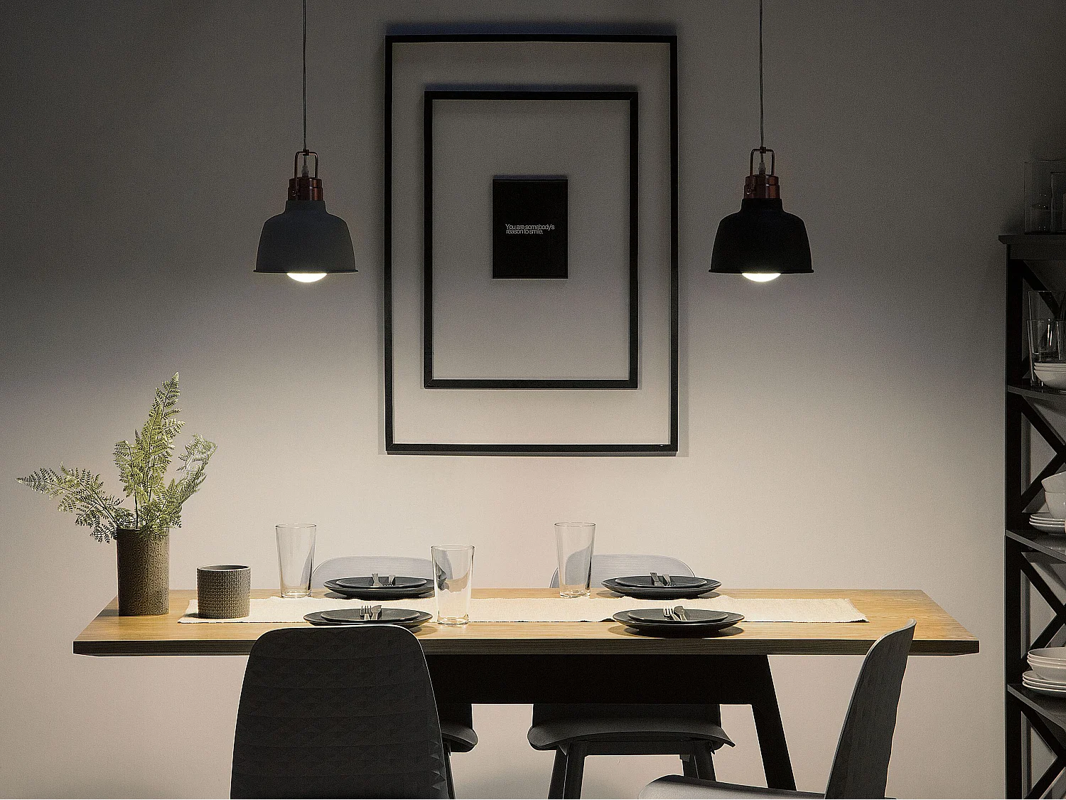 Lampe suspension NARMADA Métal Gris graphite