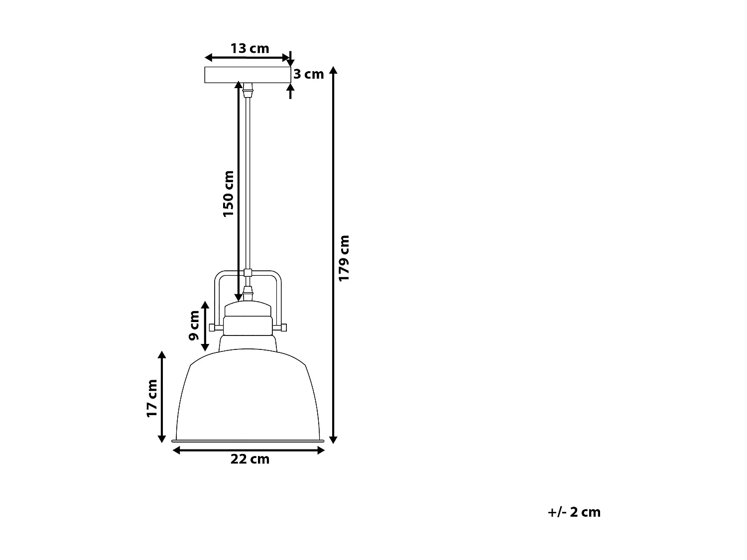 Lampe suspension NARMADA Métal Gris graphite