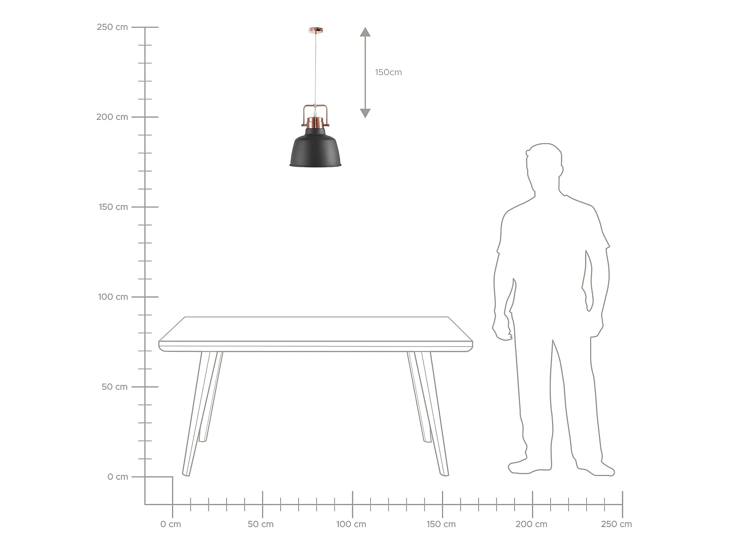 Lampe suspension NARMADA Métal Gris graphite