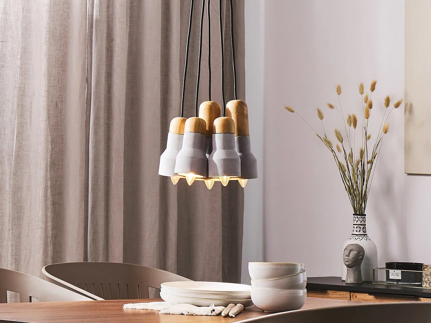 Hängelampe APURE Beton Grau