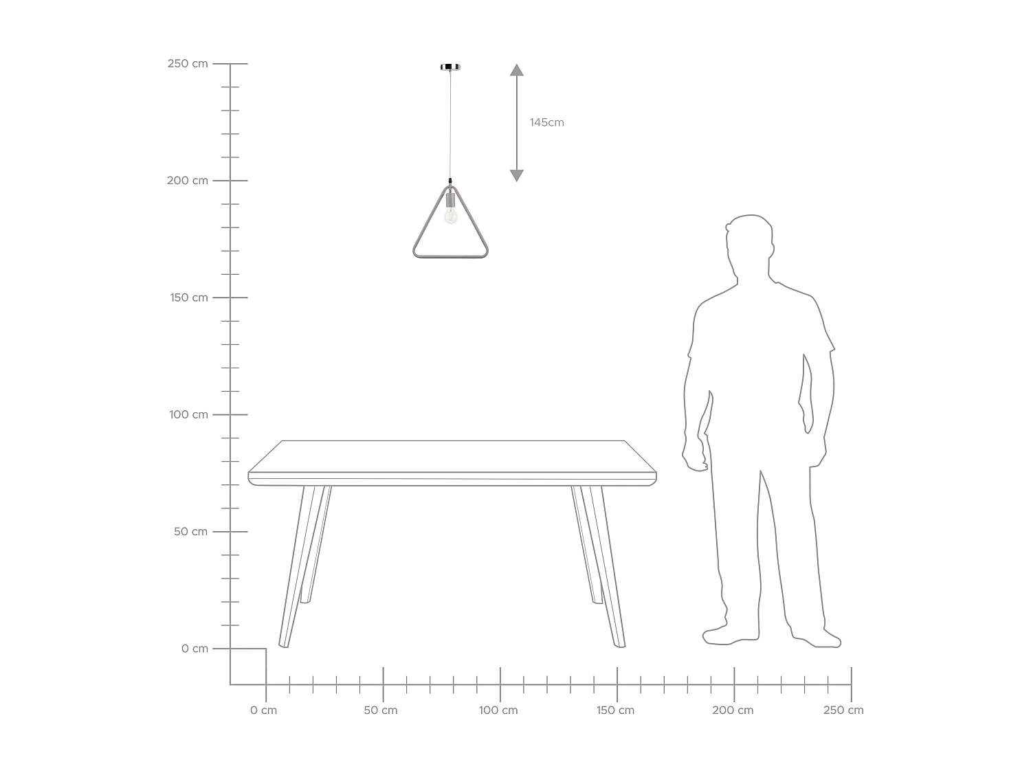 Lampe suspension JURUENA Métal Gris clair