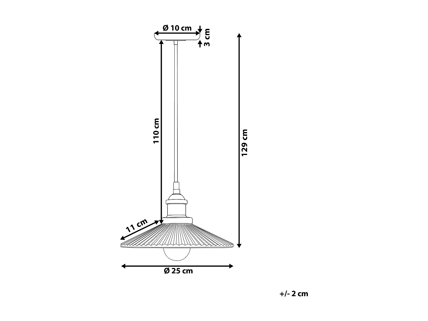 Lampe suspension CURONE Verre Cuivré