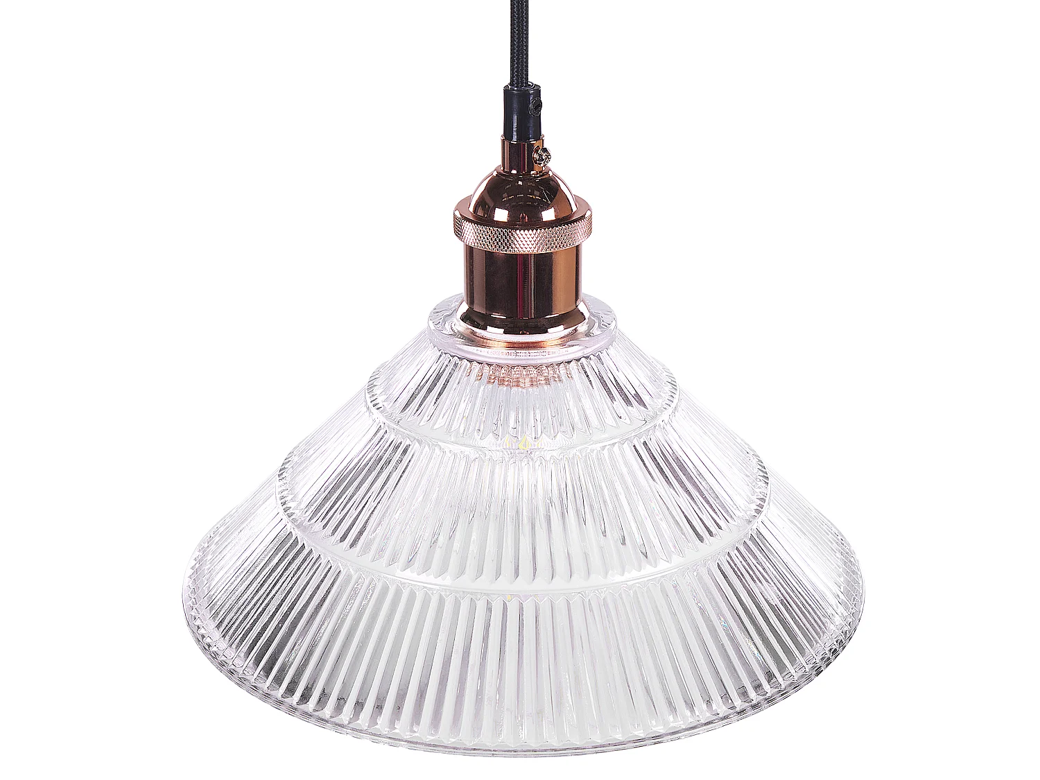Hanglamp CURONE Glas Koper