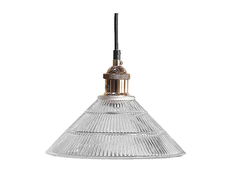 Lampe suspension CURONE Verre Cuivré