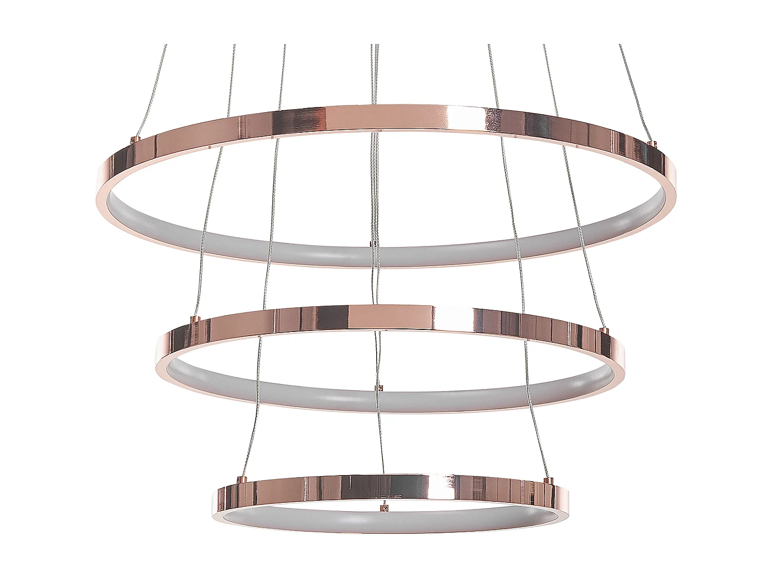 Lampa wisząca LED ATREK Metal Różowe złoto