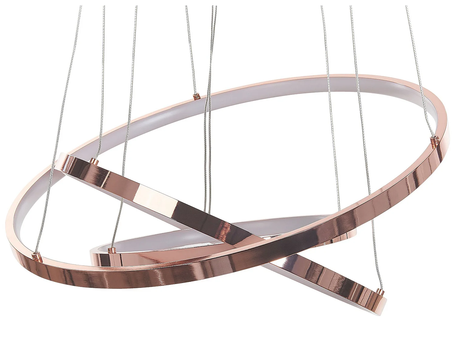 Lampe LED suspendue ATREK Métal Rose doré