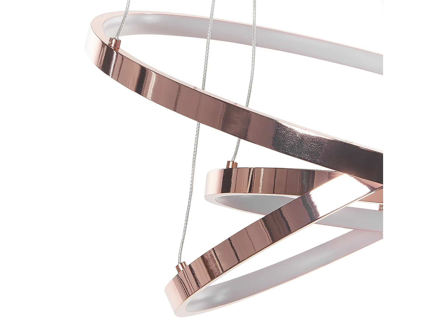 Lampadario a LED ATREK Metallo Oro rosa