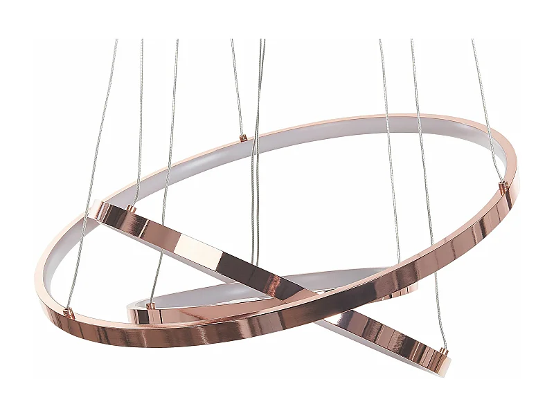 Hängelampe LED Metall roségold dia. 30 - 50 cm 3 Ringe Atrek