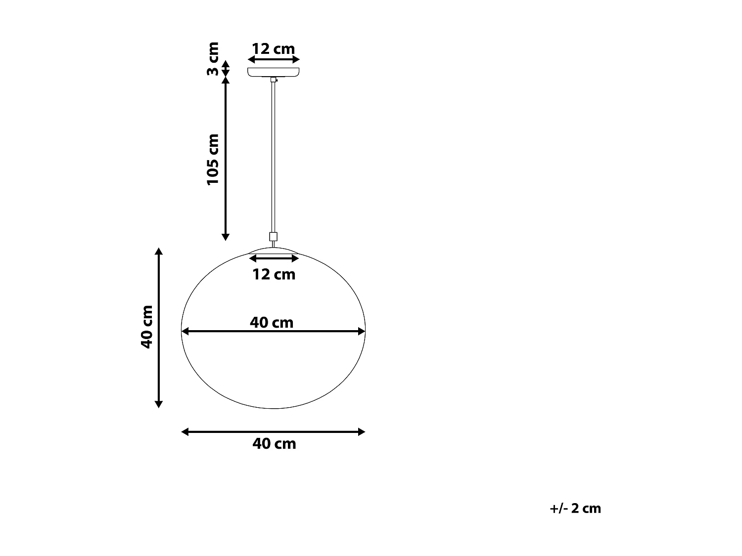 Lampe suspension BARROW Verre Blanc