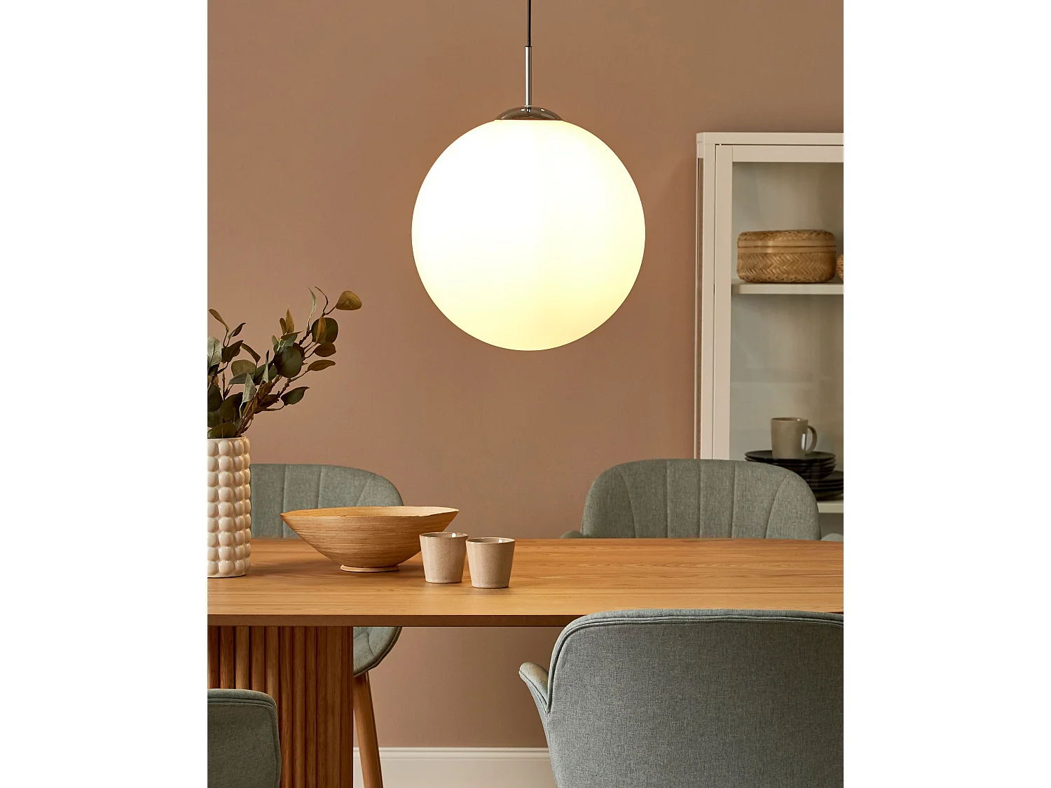 Lampe suspension BARROW Verre Blanc