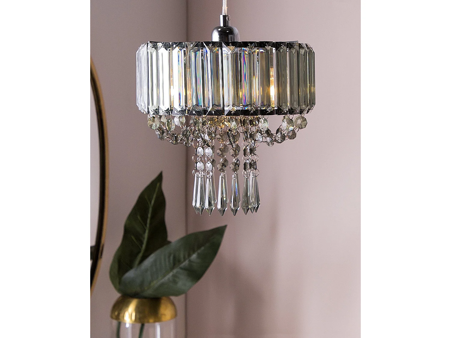 Lustre ADORN Métal Gris clair