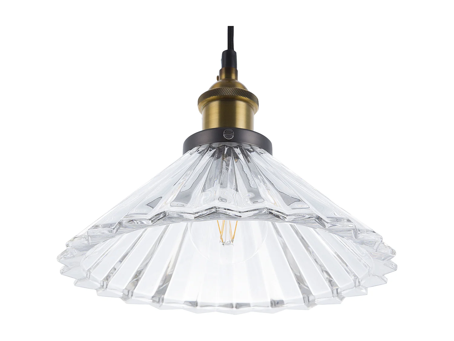 Lampe suspension COLORADO Verre Transparent