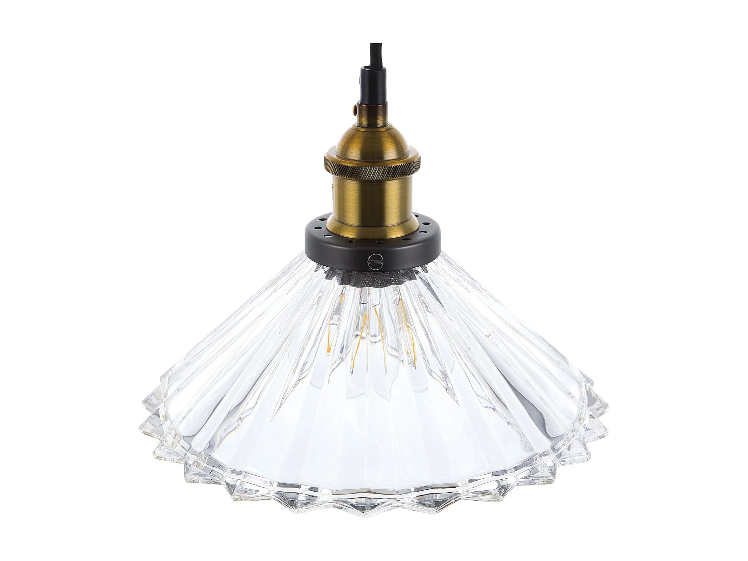 Lampe suspension COLORADO Verre Transparent