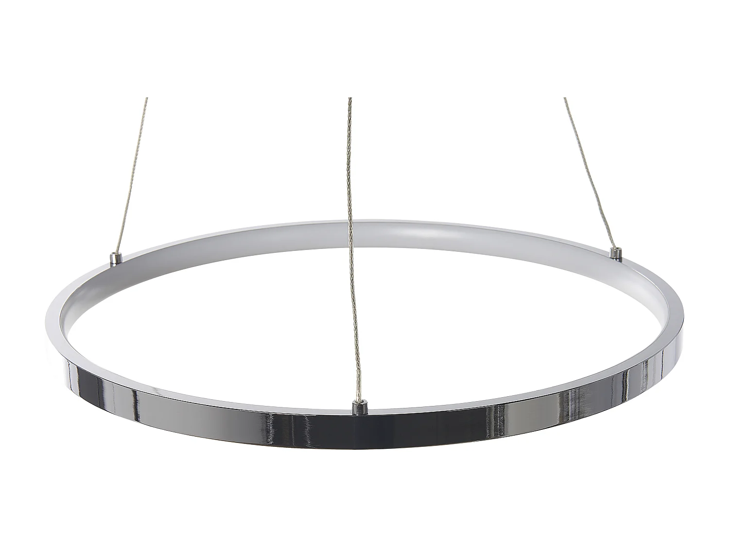 Candeeiro LED suspenso JORDAN Metal Prateado