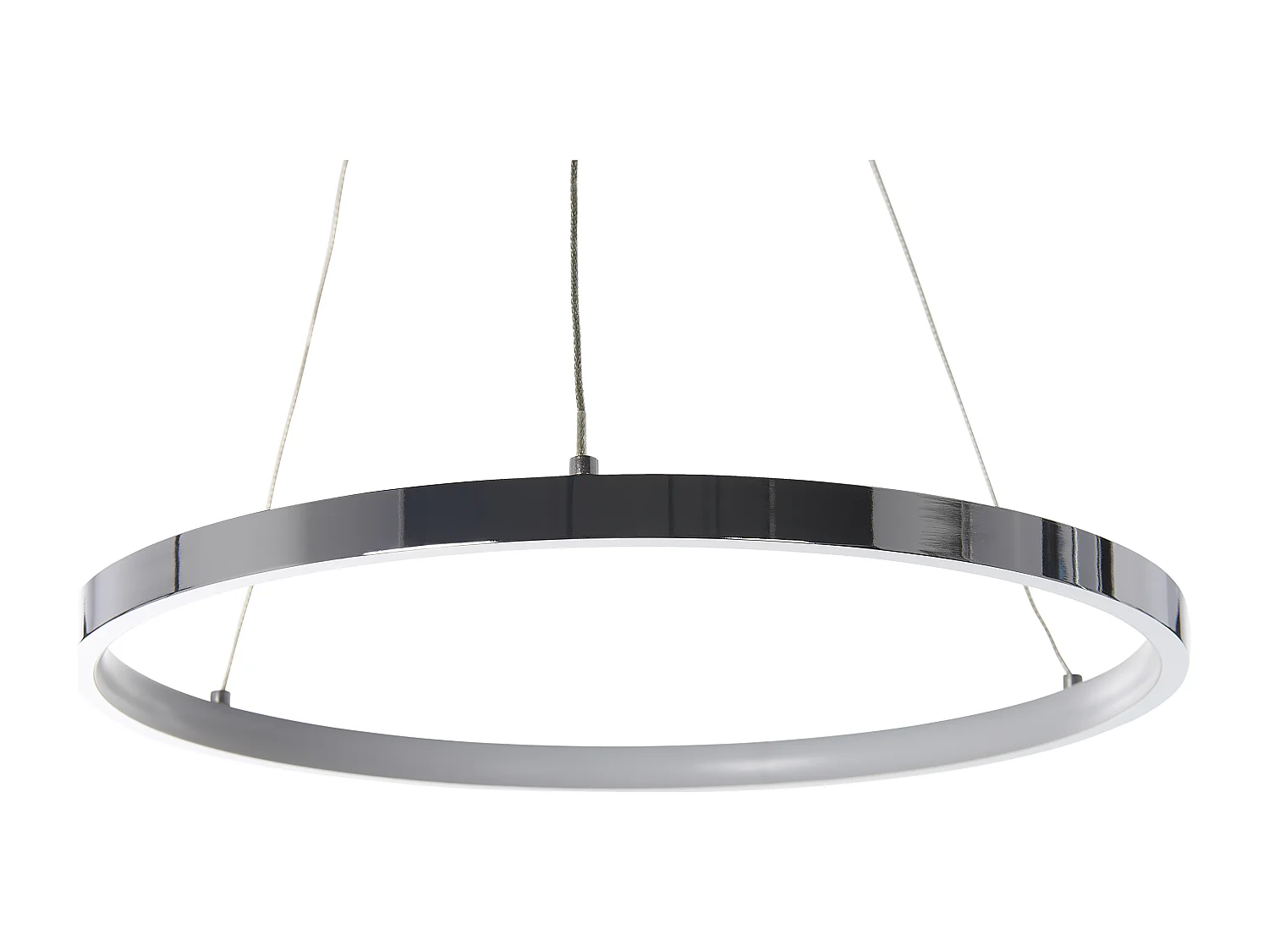 Candeeiro LED suspenso JORDAN Metal Prateado