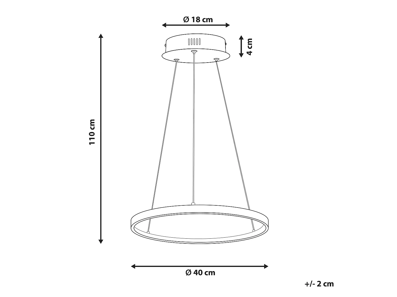 LED Pendant Lamp JORDAN Metal Silver