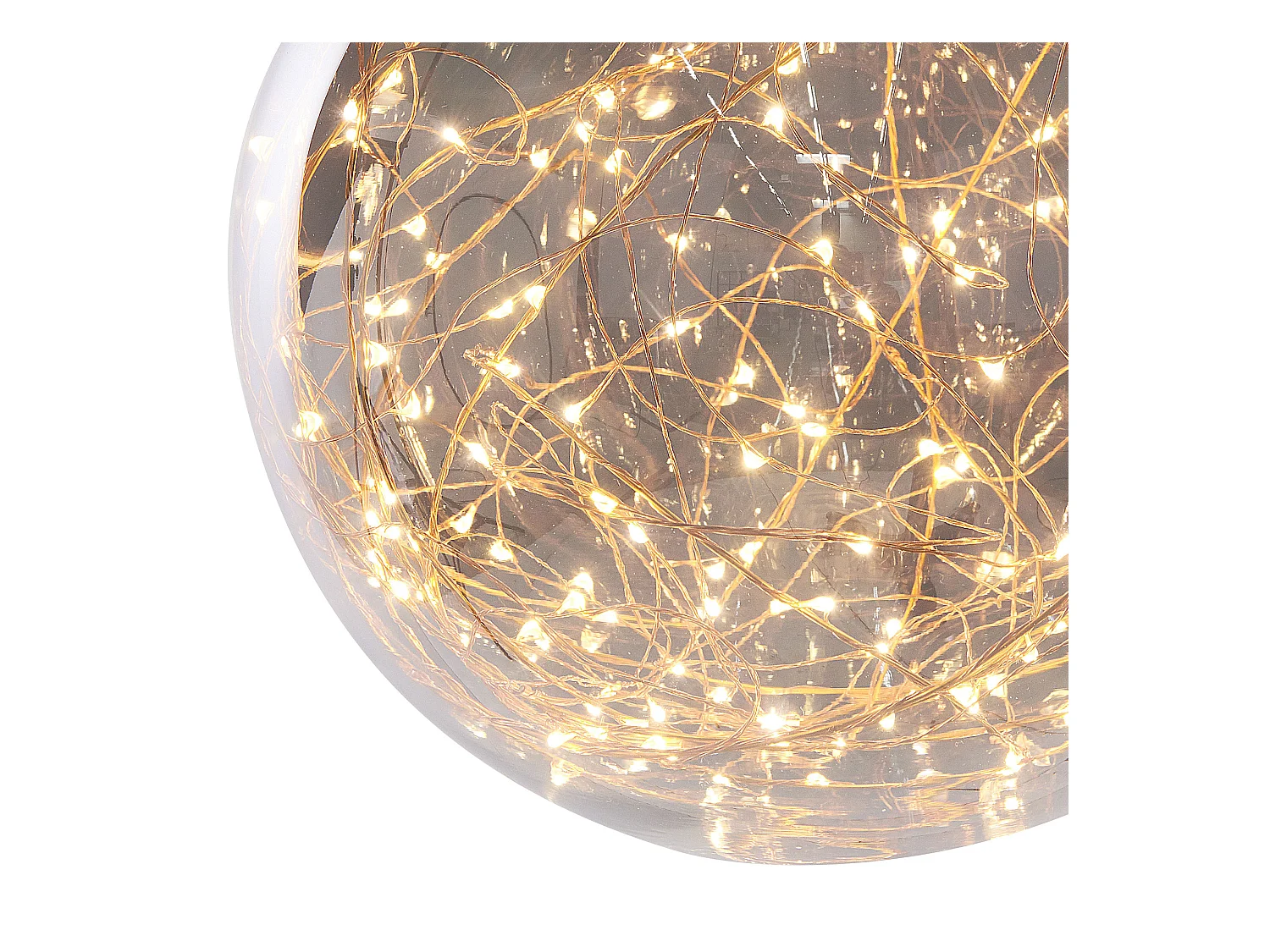 Lampe suspension BENI Verre Argenté