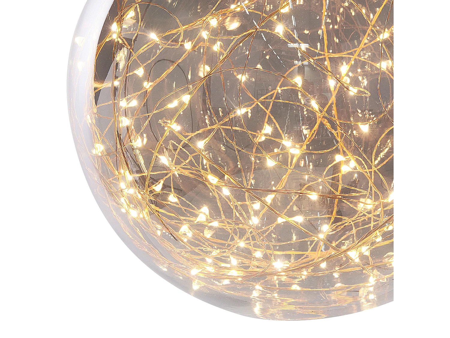 Lampe suspension BENI Verre Argenté