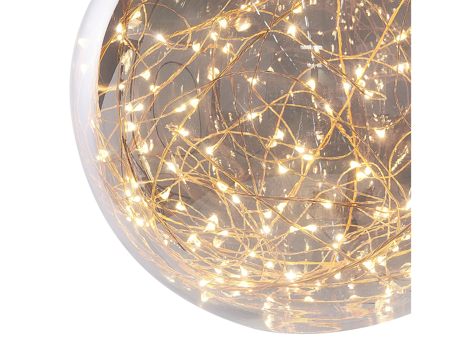 Lampe suspension BENI Verre Argenté