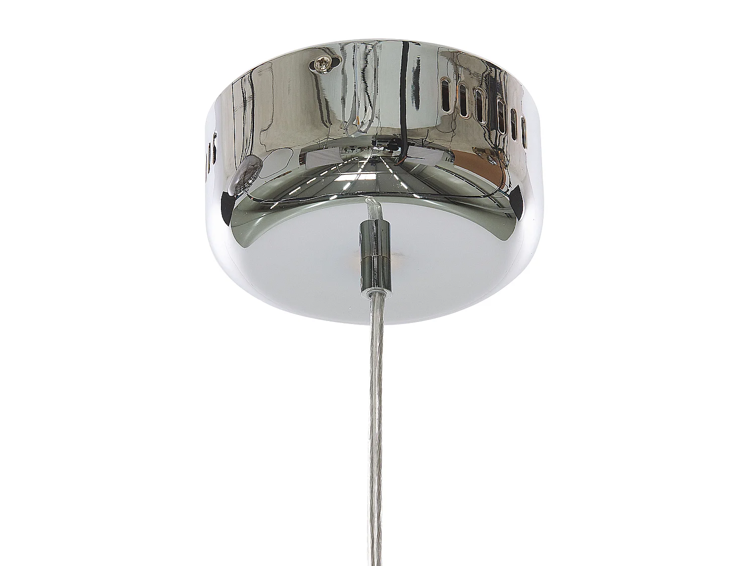 Lampe suspension BENI Verre Argenté