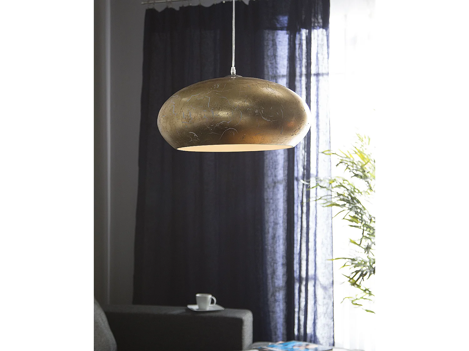 Lampa wisząca LIMNATIS Metal Złoty