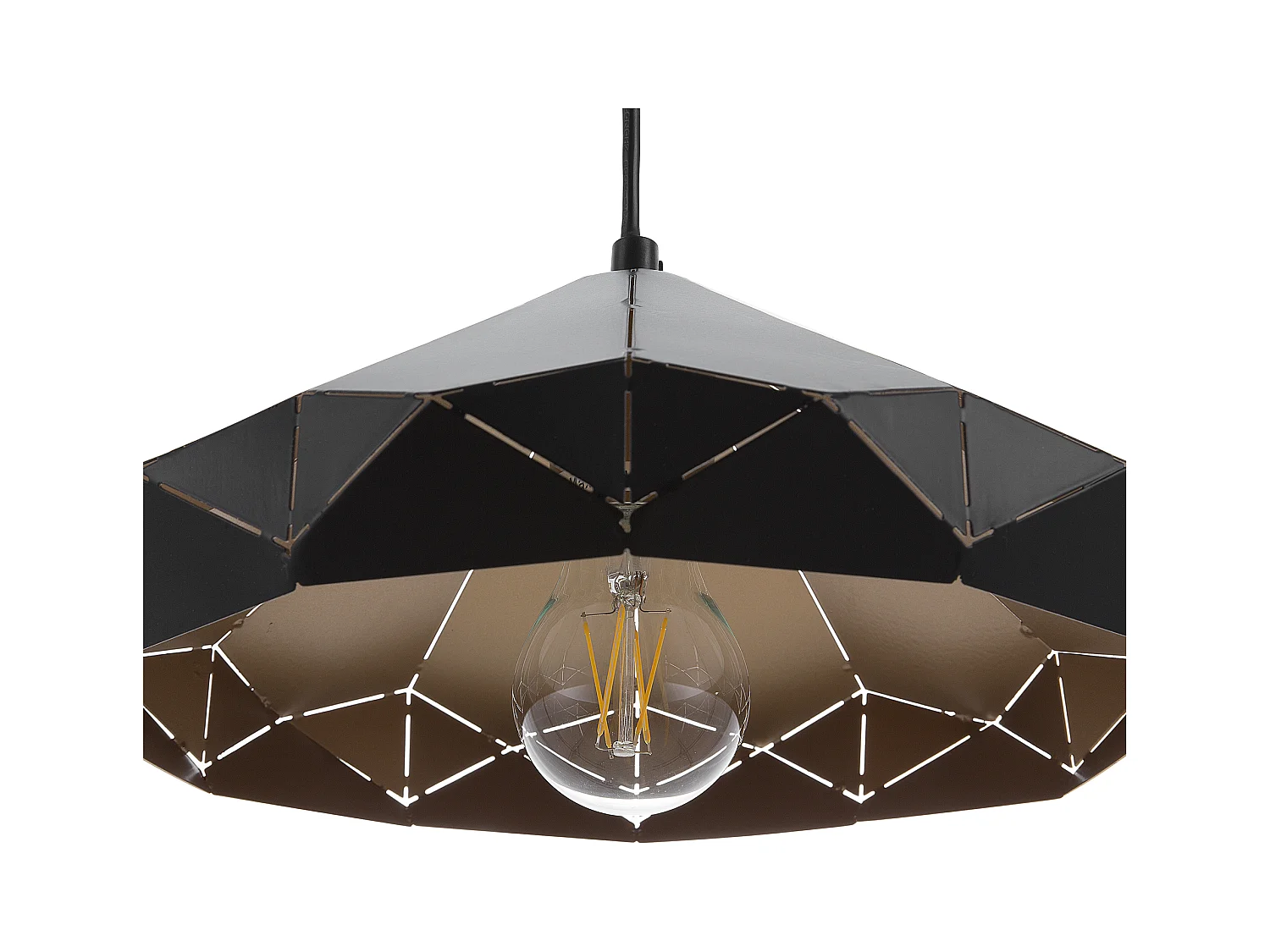 Lampe suspension NEVOLA Métal Noir