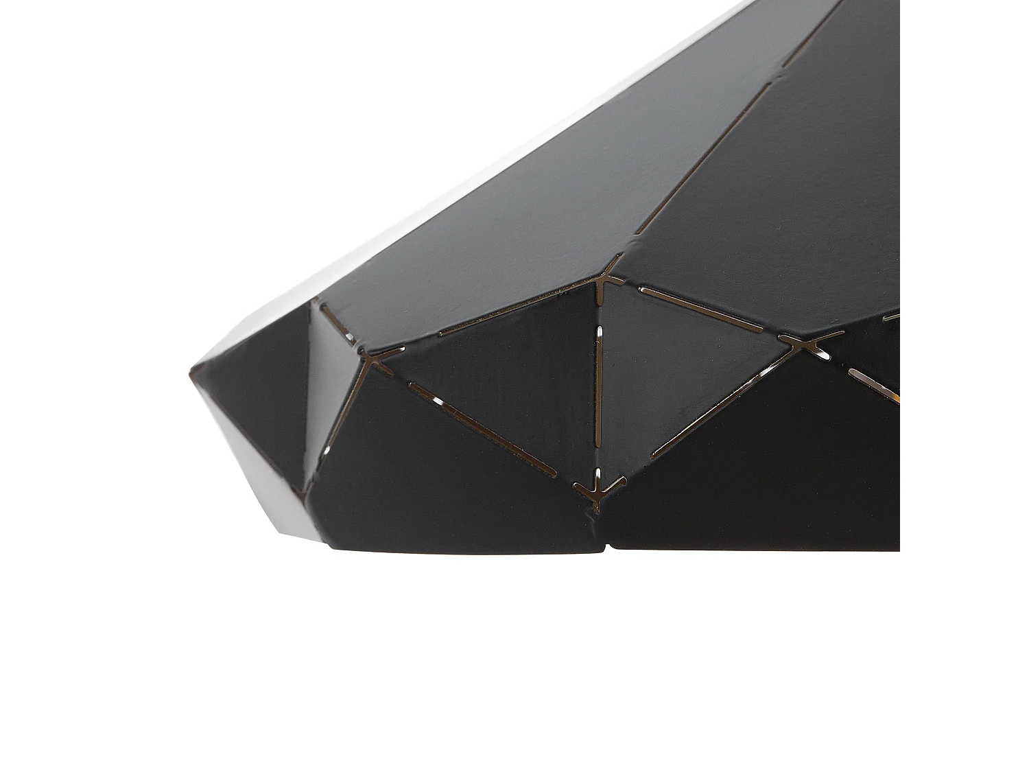 Moderne Hängelampe Pendelleuchte Falt-Optik Metall schwarz Nevola