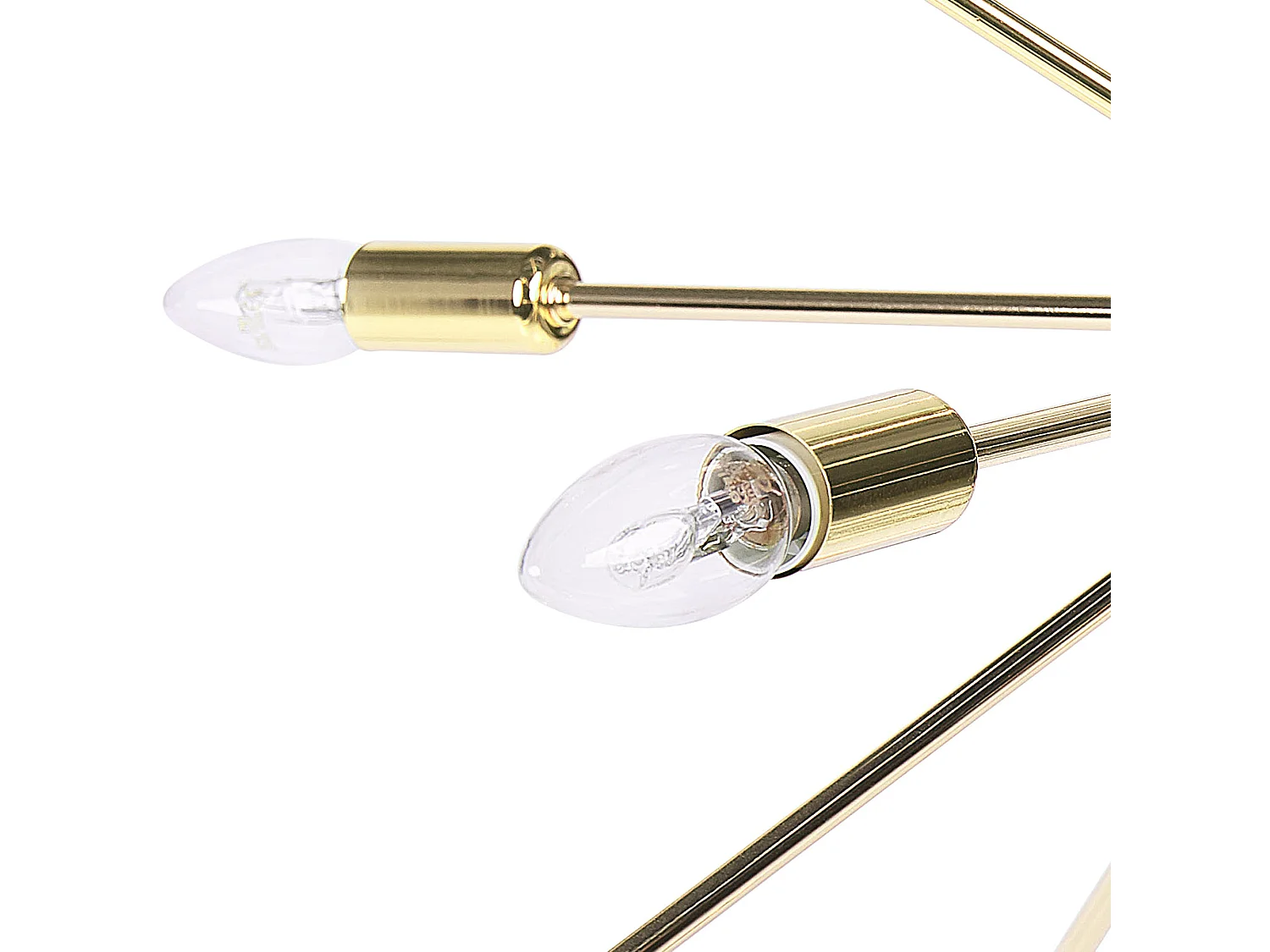 Pendelleuchte in Gold aus Metall Eisen Industrial Stil für 18 Leuchtmittel Maguse