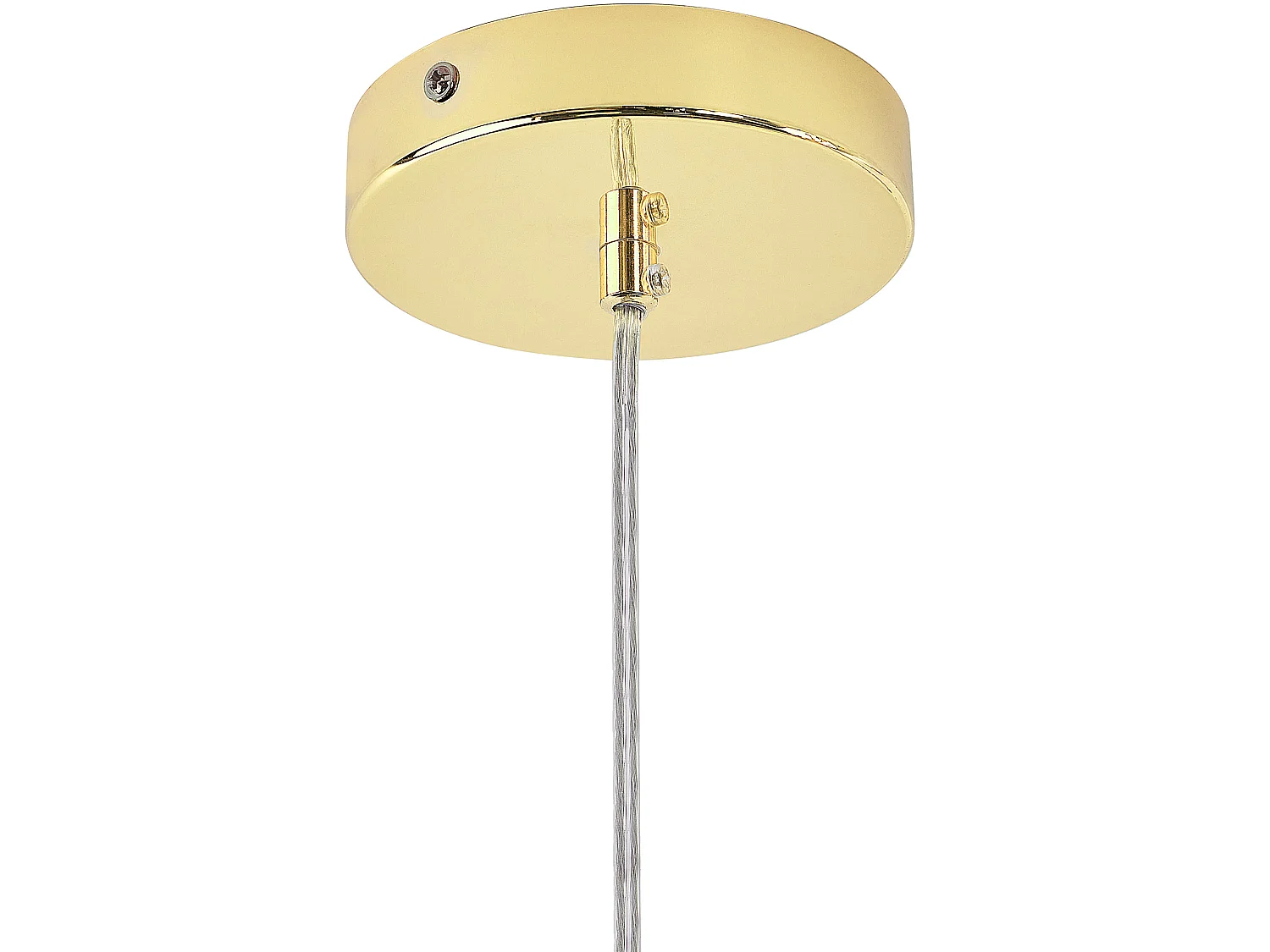 Pendelleuchte in Gold aus Metall Eisen Industrial Stil für 18 Leuchtmittel Maguse