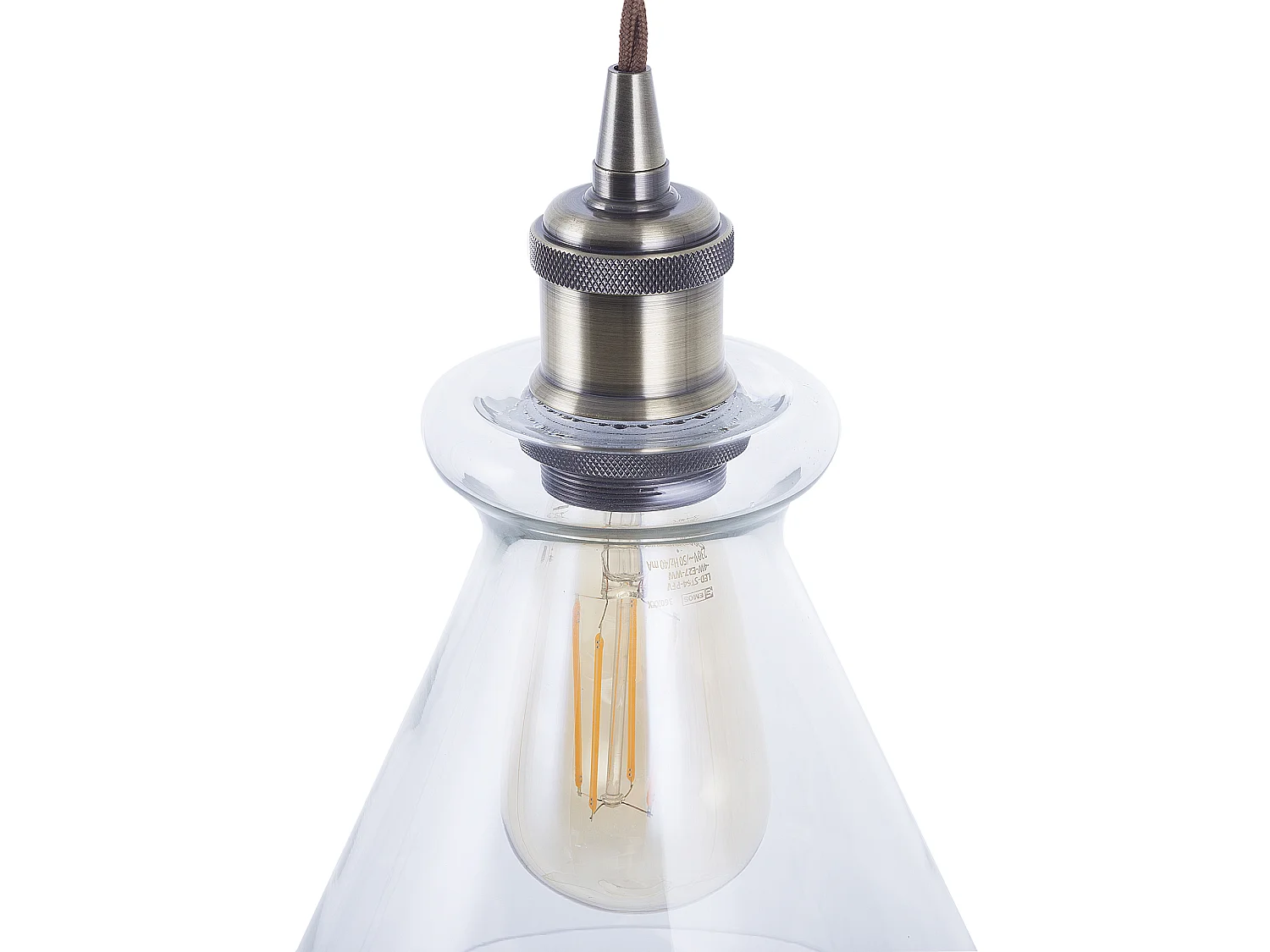 Lampe suspension BERGANTES Verre Transparent