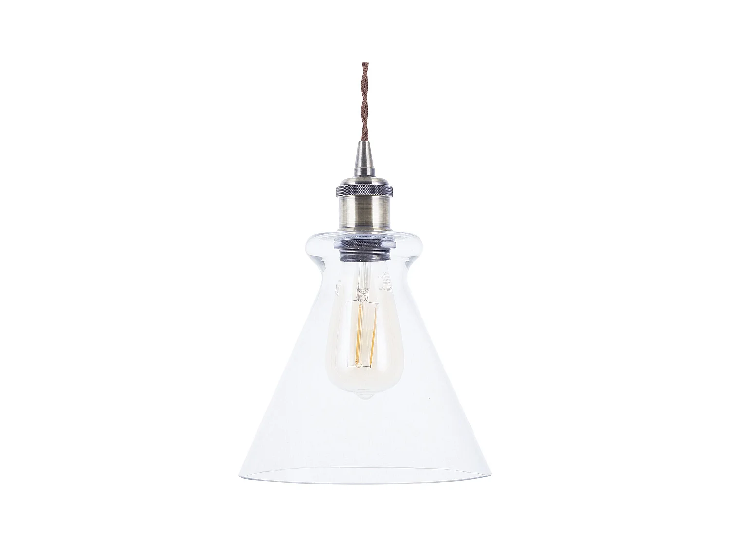 Lampe suspension BERGANTES Verre Transparent